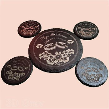 Hochzeit Set aus Schiefer Hochzeit Set aus Schiefer