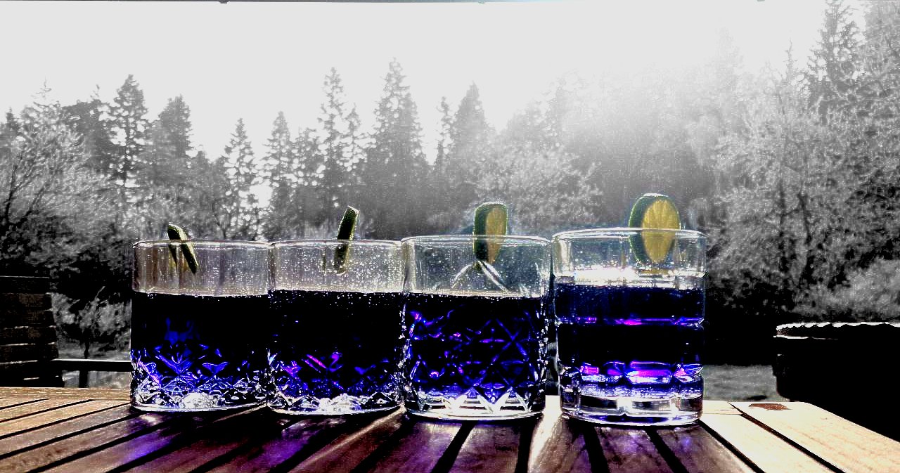 Black giin gläser