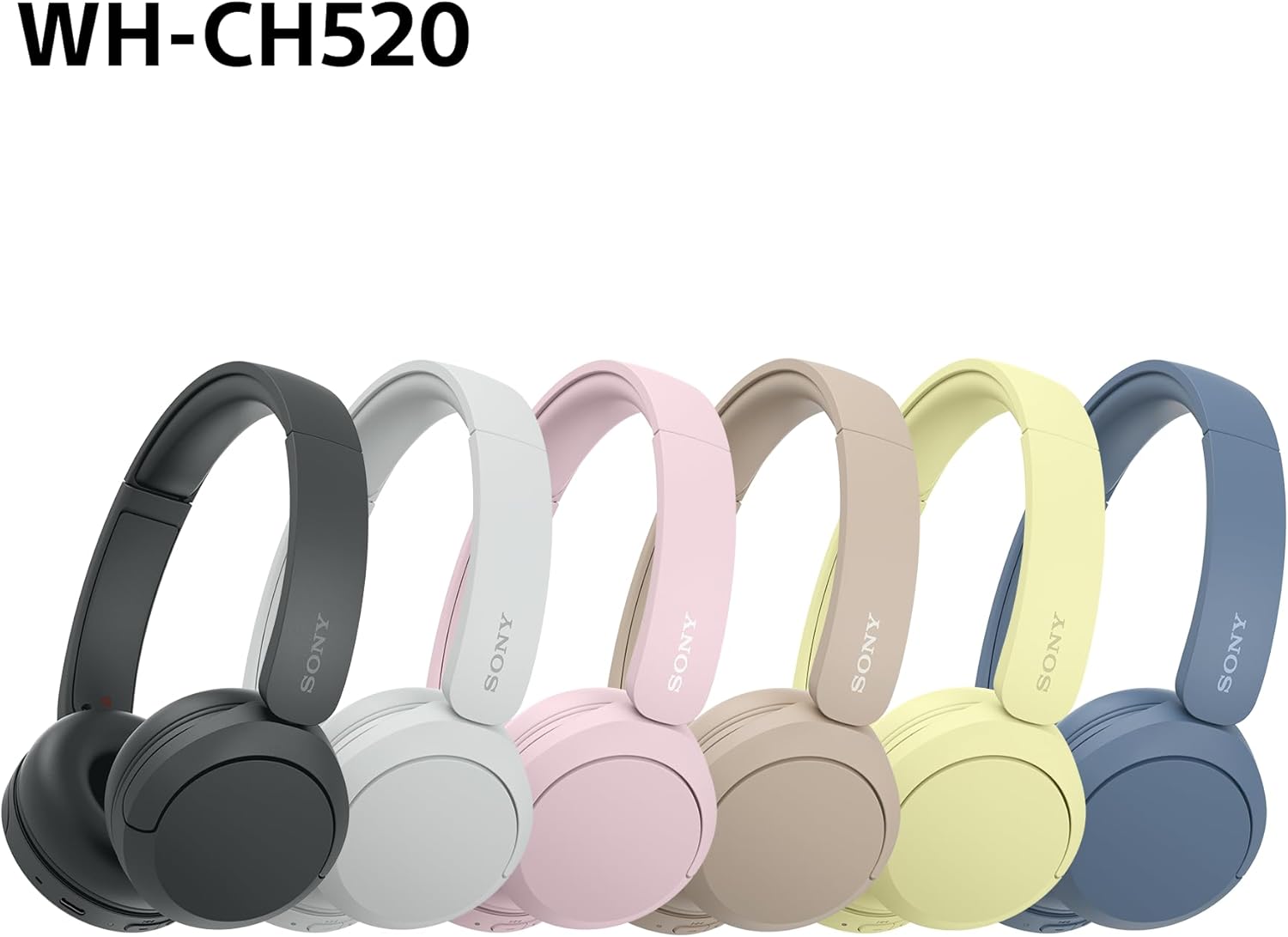 Sony WH-CH520 - Kopfhörer Bluetooth kabellos - verschiedene Farben