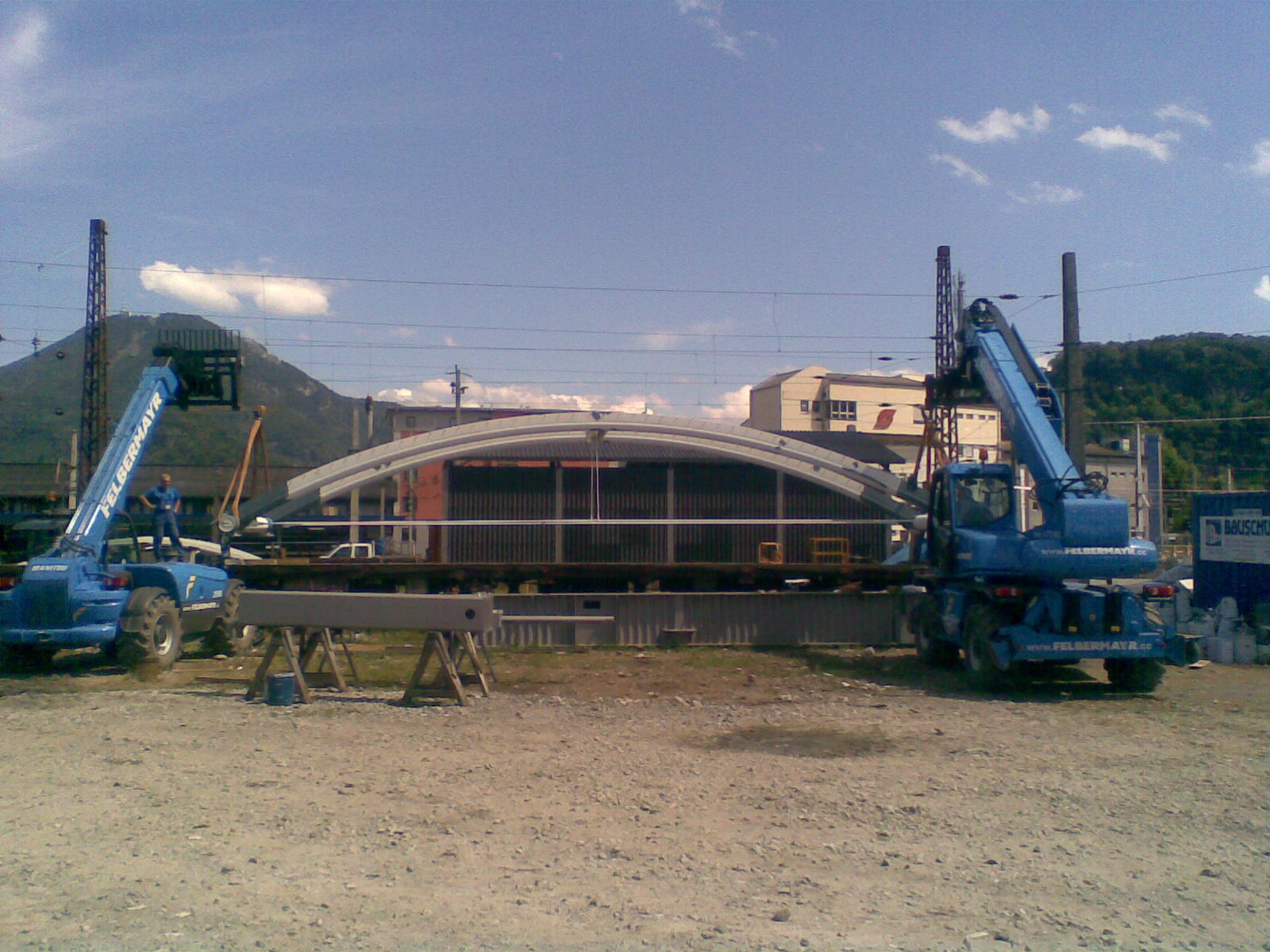 Umbau Hauptbahnhof Salzburg – Stahlbaumontage