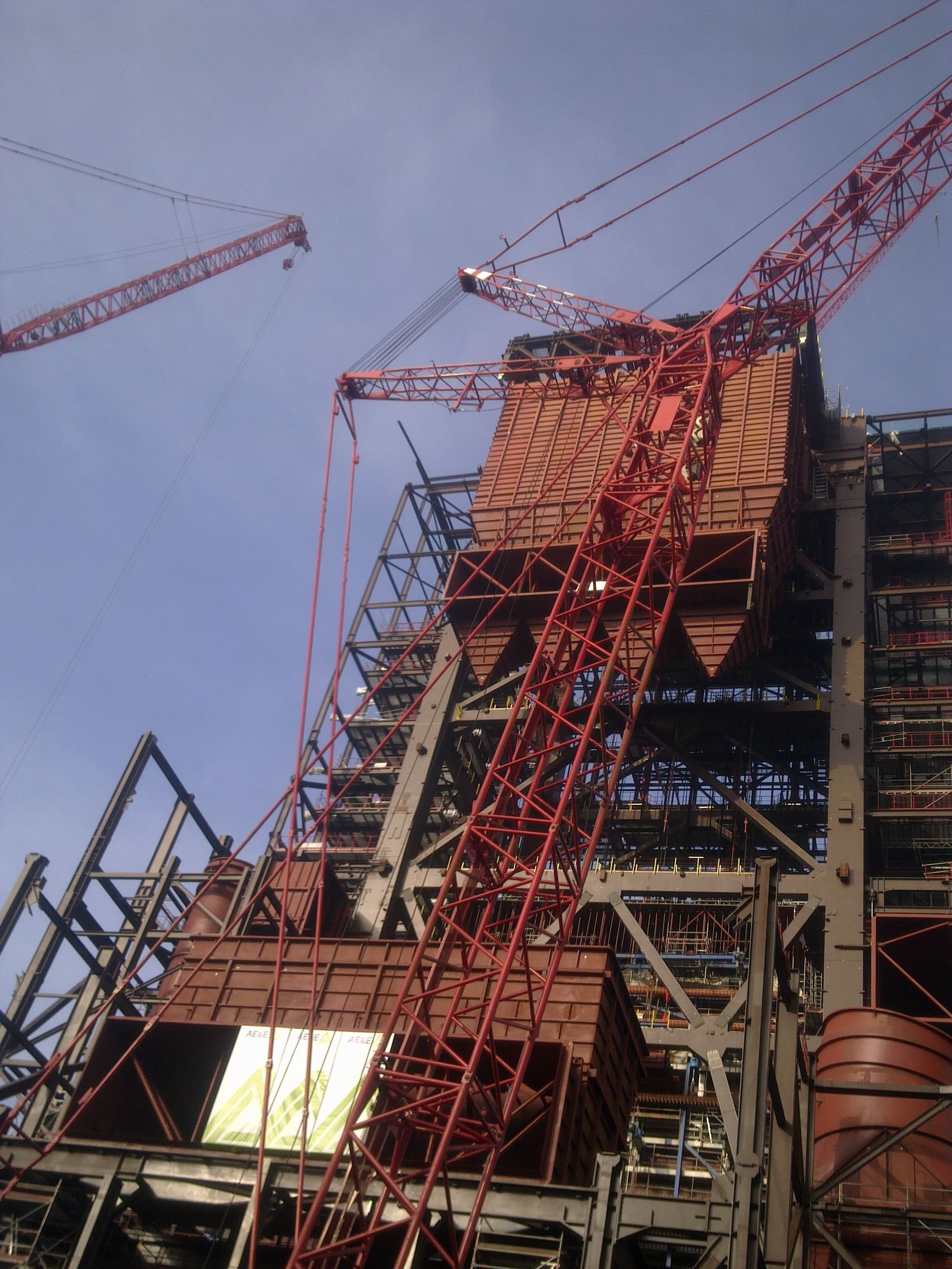 Kohlekraftwerk Lünen Montage Stahlbau 