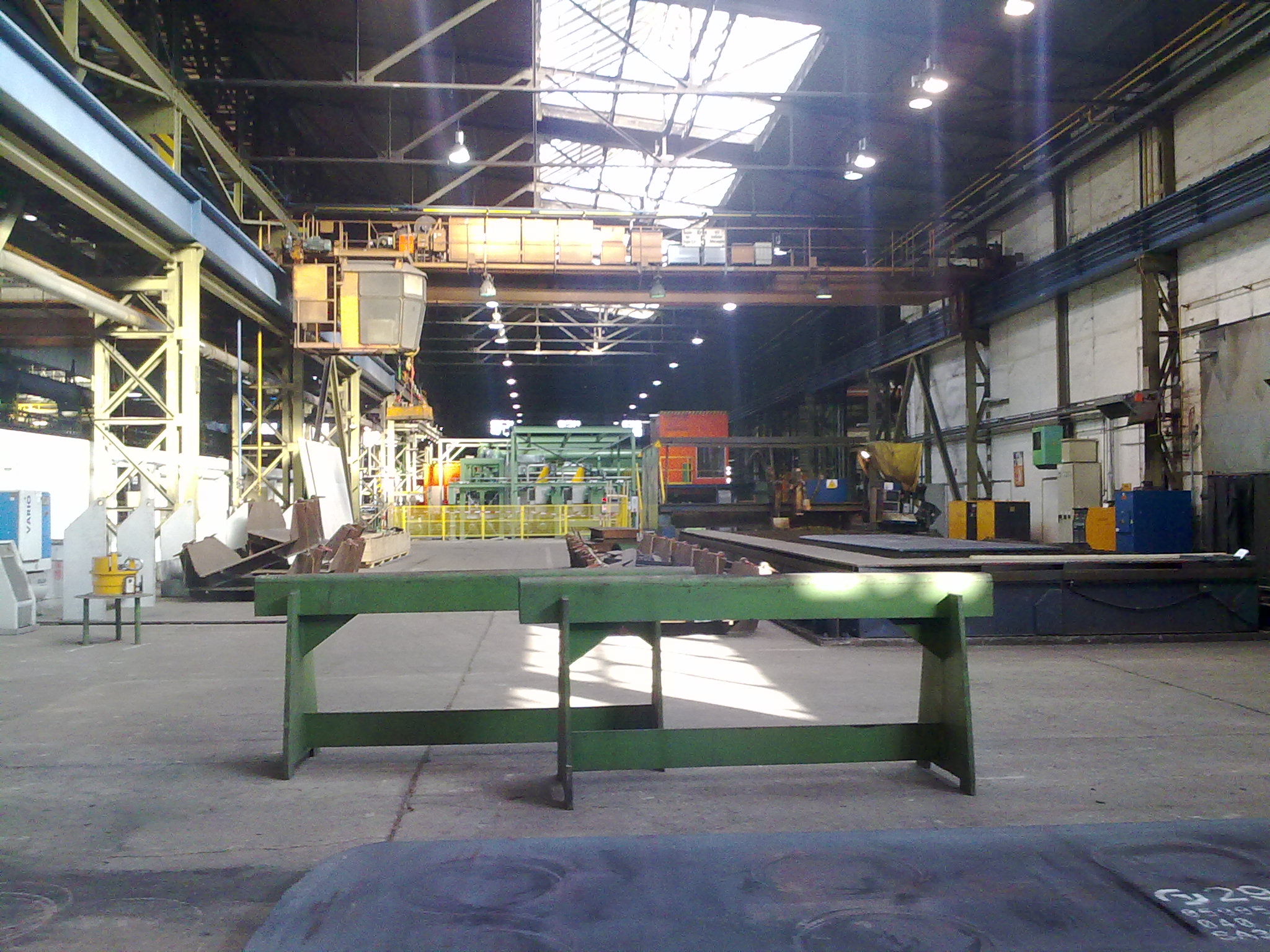 Montage einer Kranbahn im Stahlwerk Ilsenburg