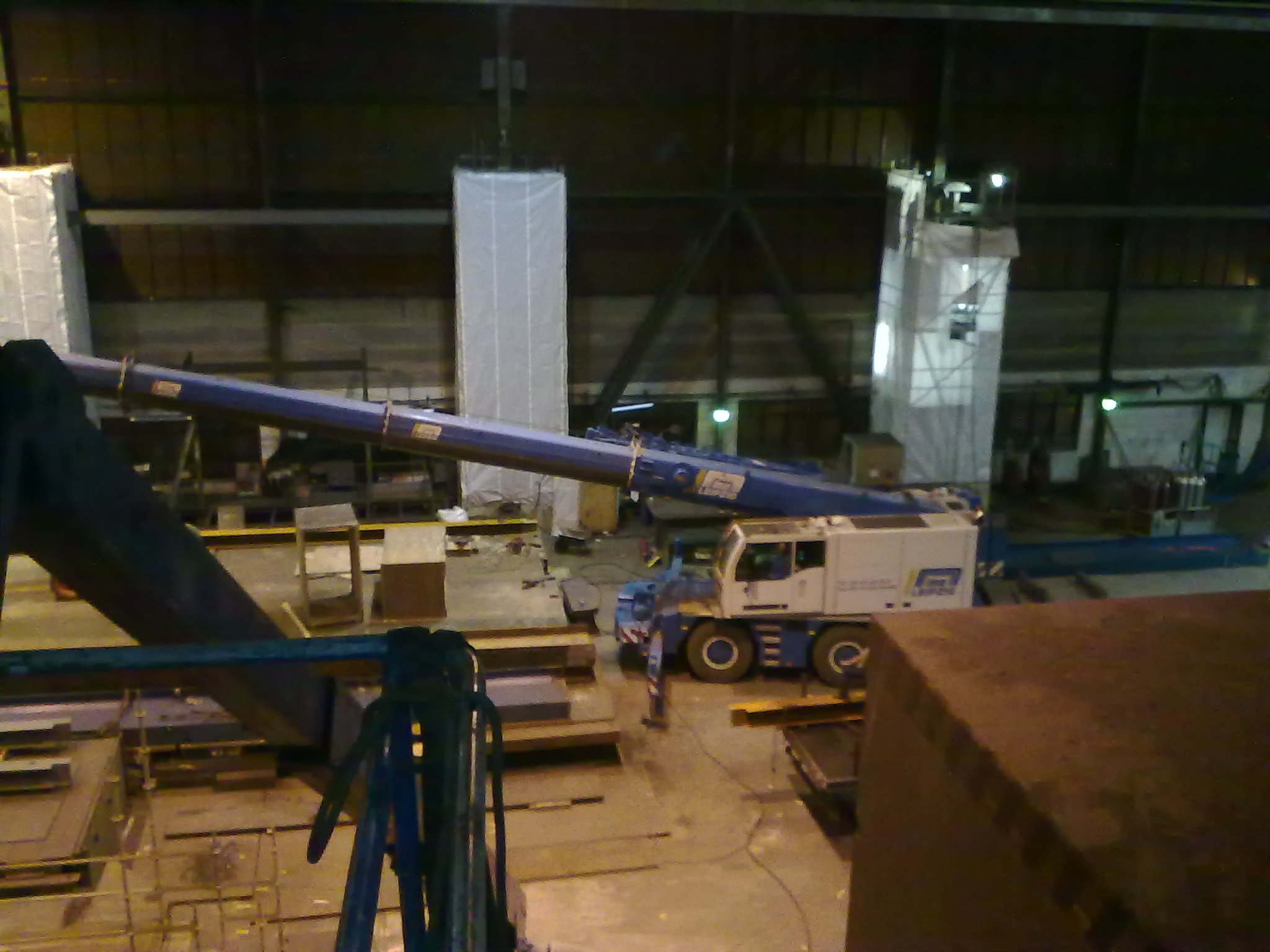 Montage einer Kranbahn im Stahlwerk Ilsenburg