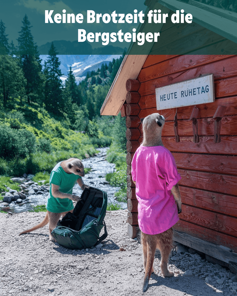 Keine Brotzeit für die Bergsteiger Keine Brotzeit für die Bergsteiger