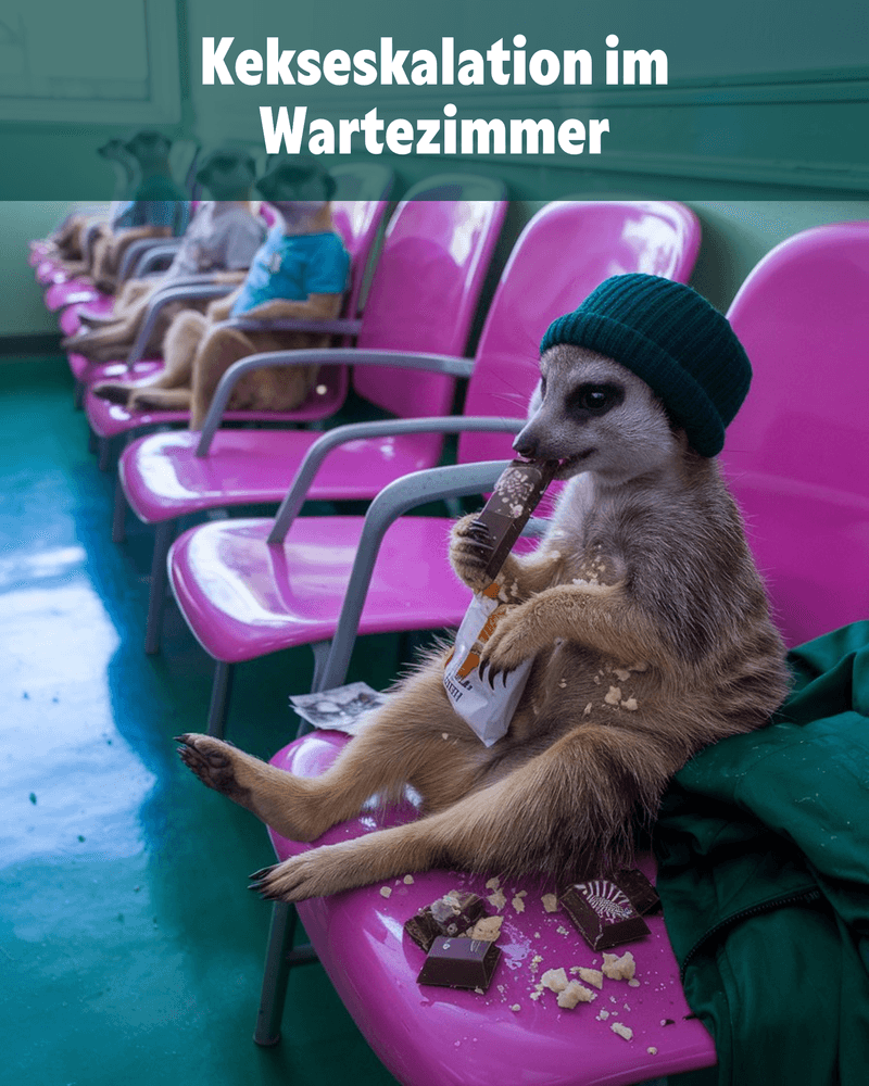 Kekseskalation im Wartezimmer Kekseskalation im Wartezimmer