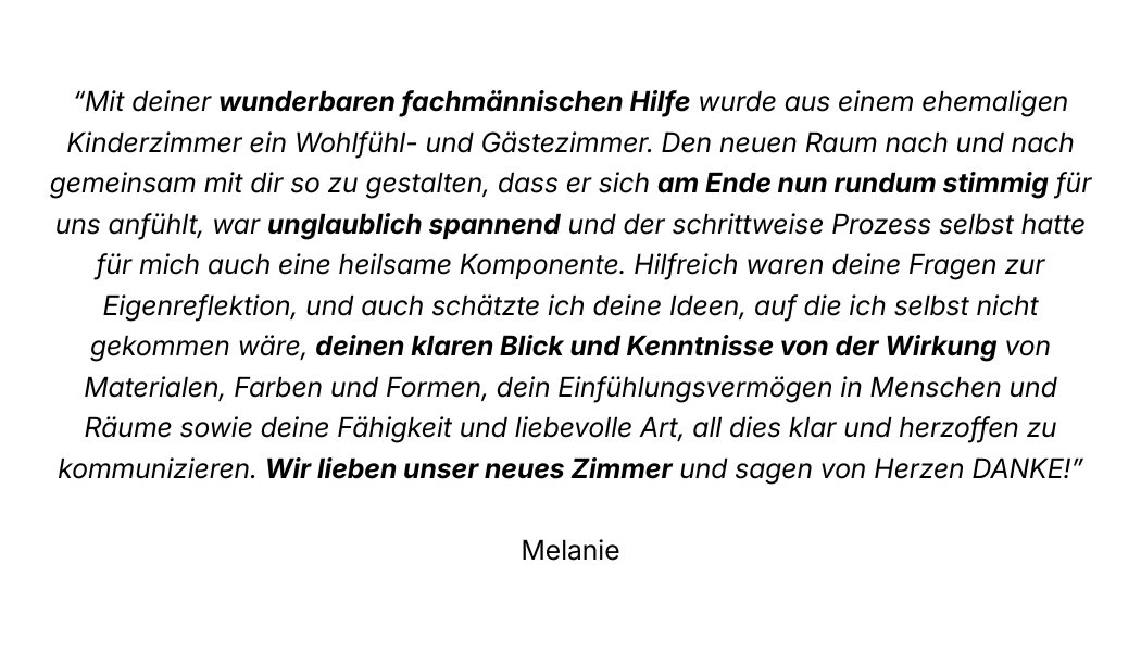 Kundenstimme Melanie Neu
