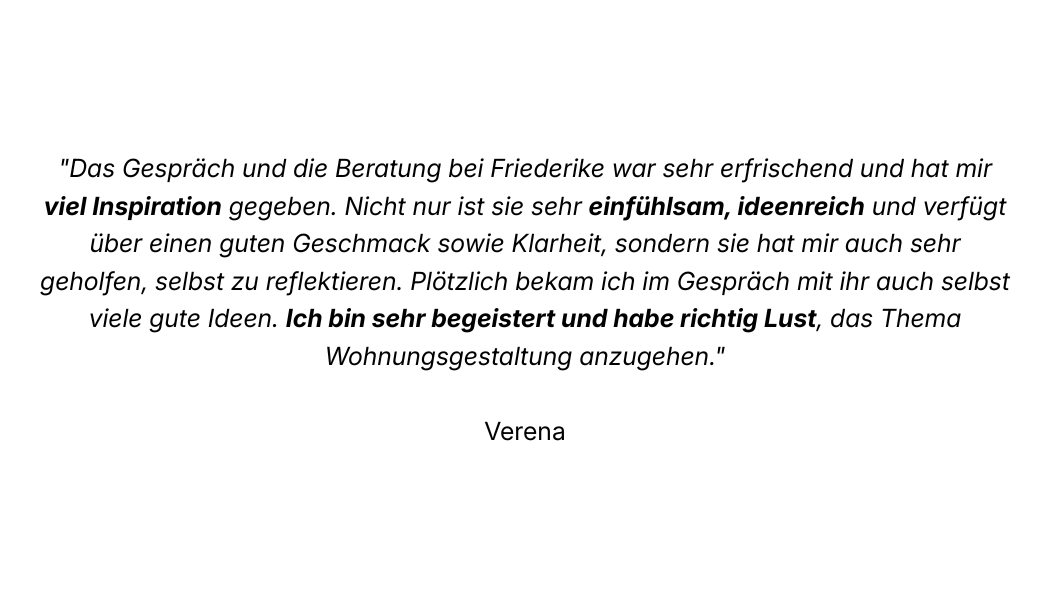 Kundenstimme Verena