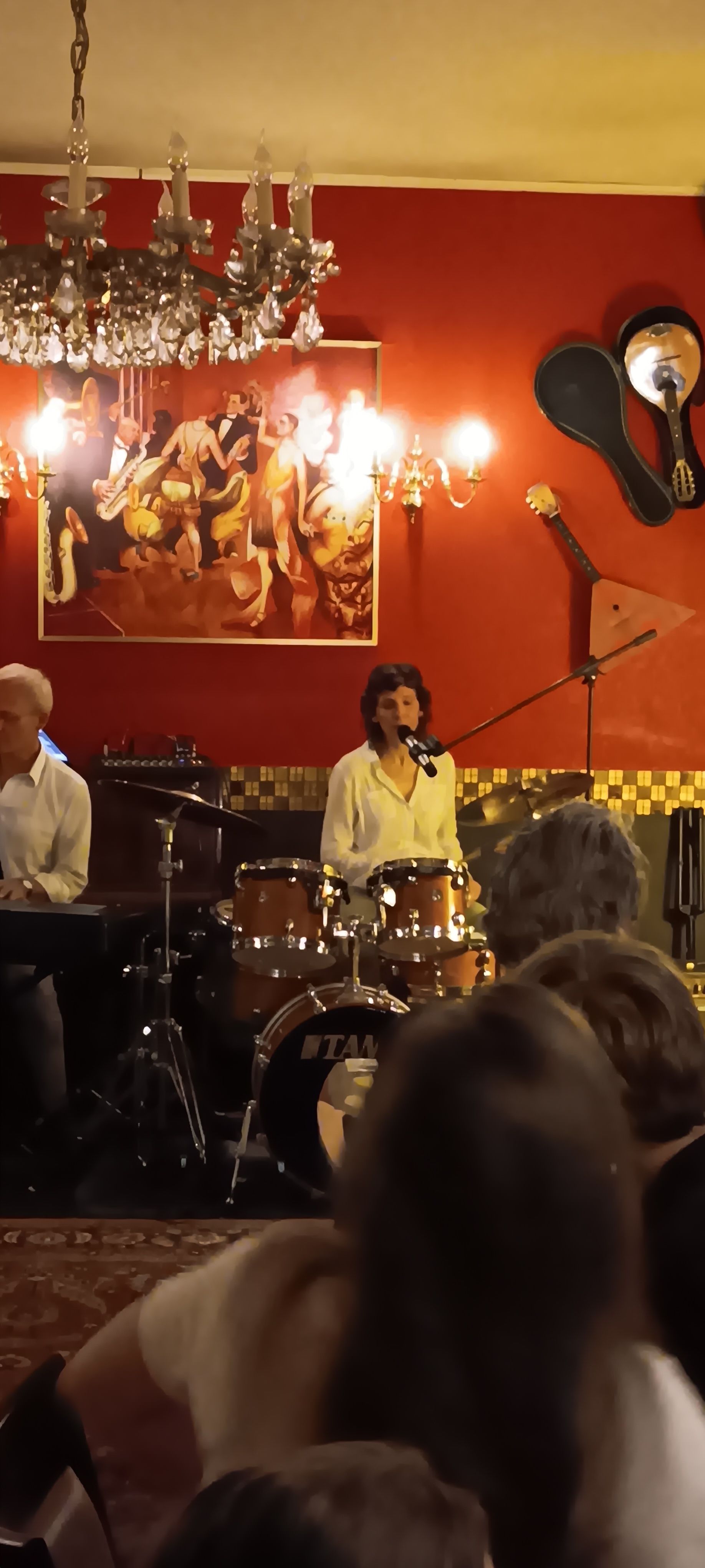 Joyce Mordoh on drums