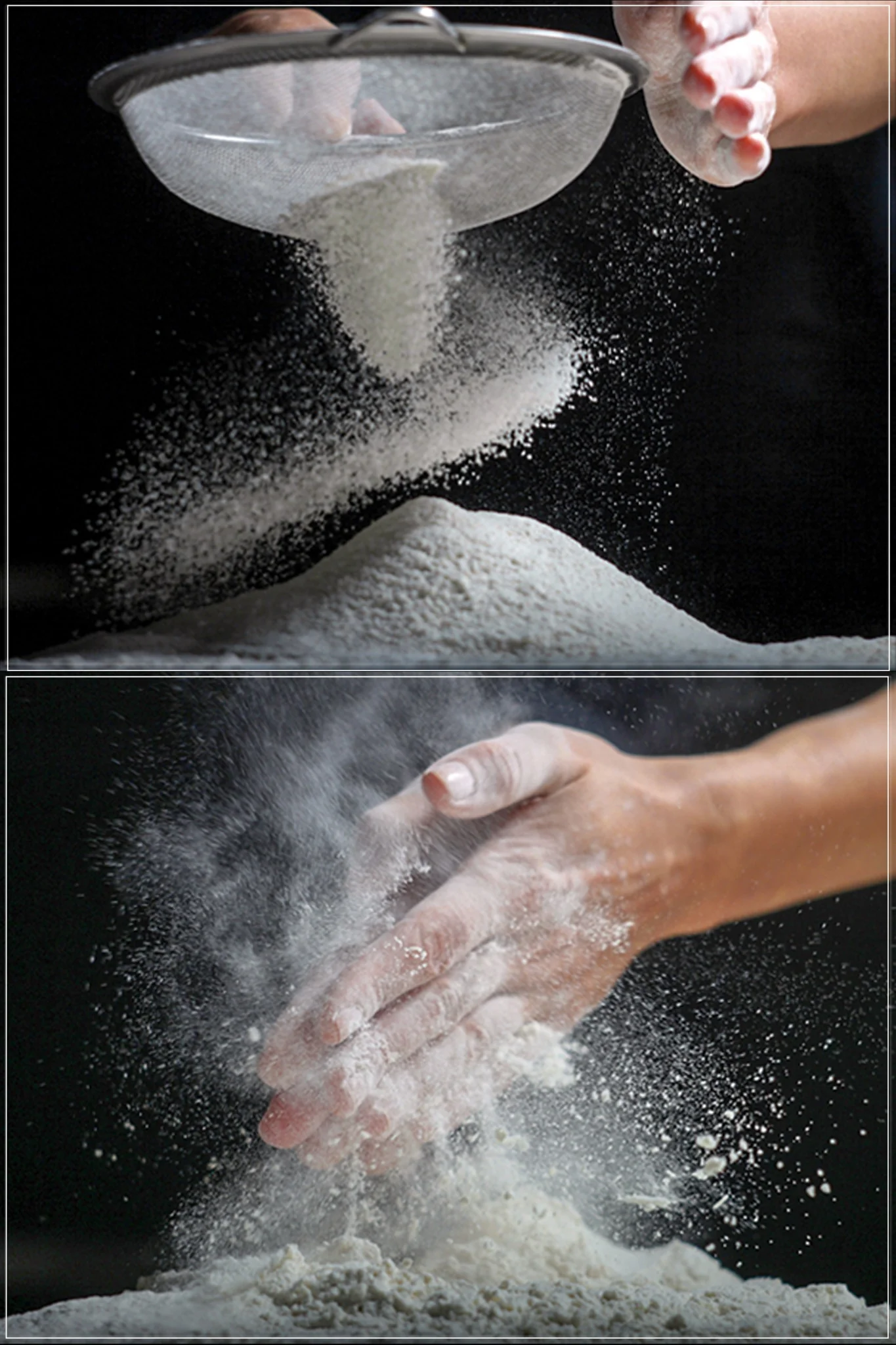 Produktfoto Mehl Bewegung