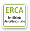 Siegel von ERCA - zertifizierte Ausbildungsstelle