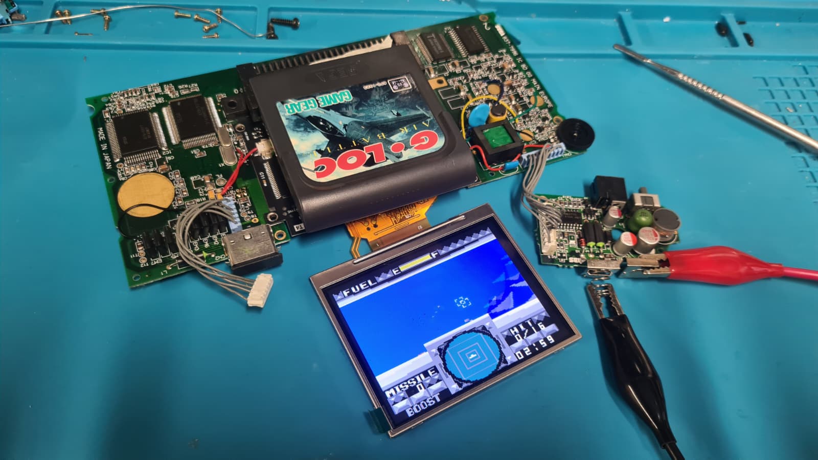 Sega Game Gear Displayeinbau