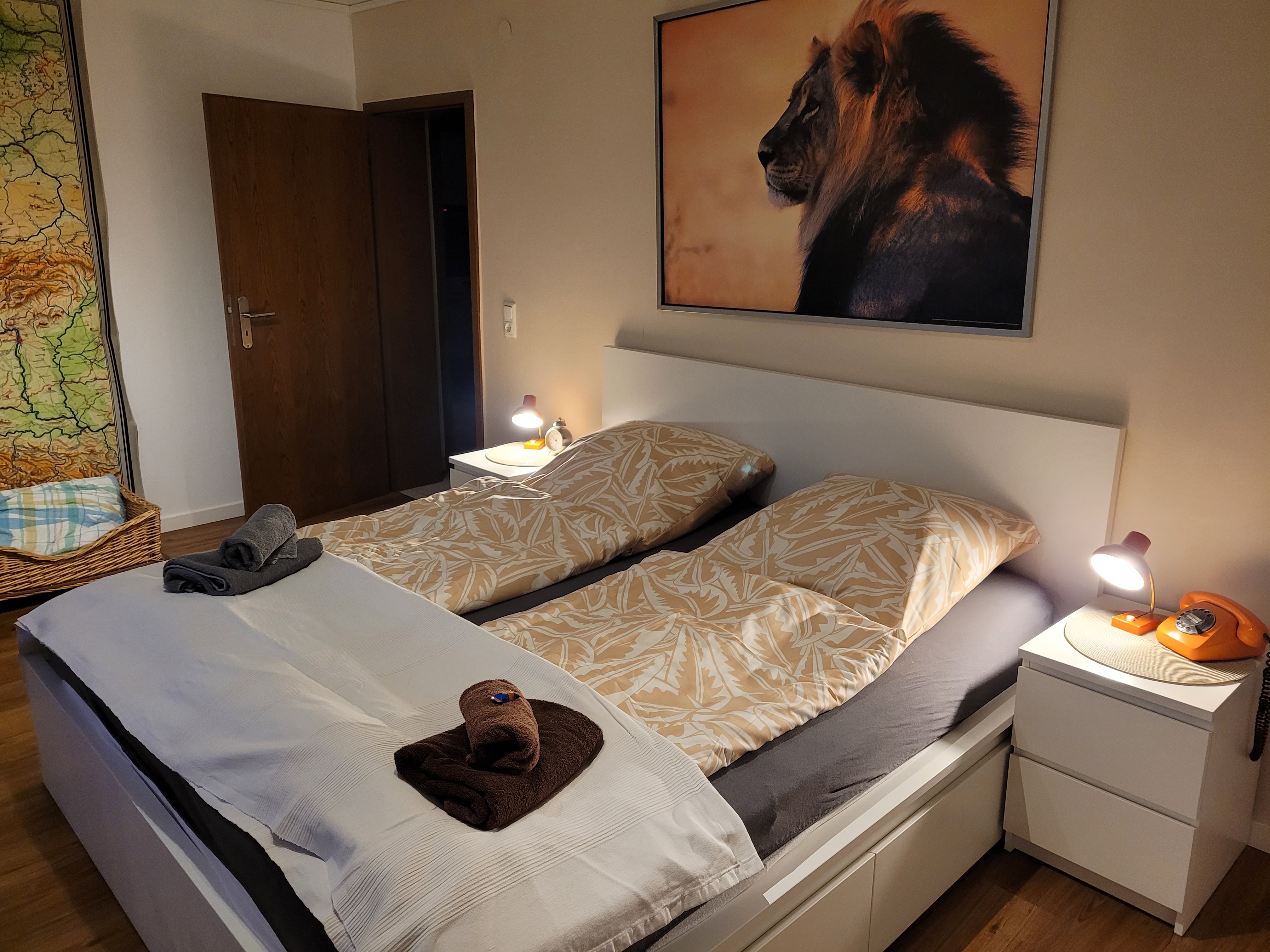 Schlafzimmer FeWo Rhönstreuner