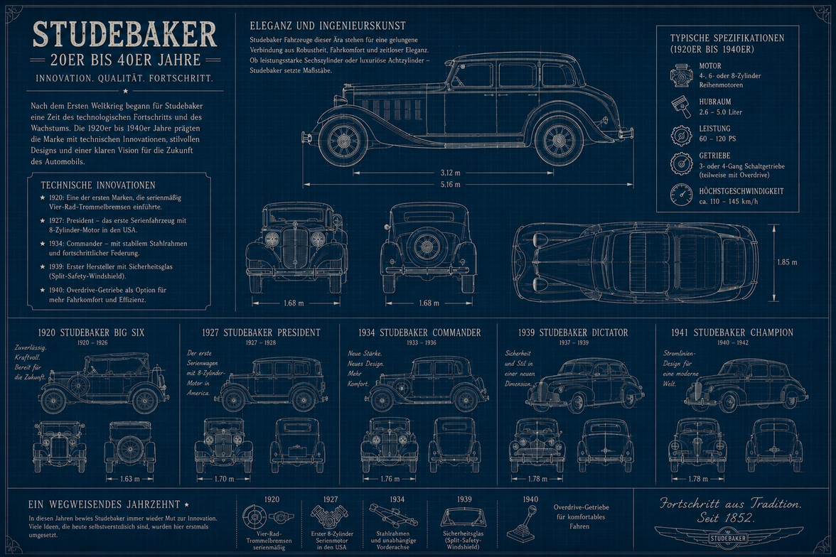 Studebaker Geschichte 1920 bis 1940