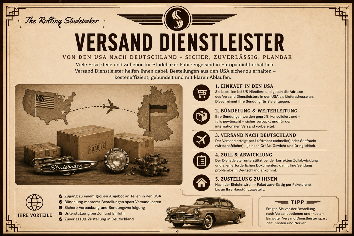 Studebaker Ersatzteil Beschaffung Dienstleister Studebaker Ersatzteil Beschaffung Dienstleister