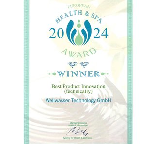 Wellwasser, Health und Spa Award 2024 Wellwasser, Health und Spa Award 2024