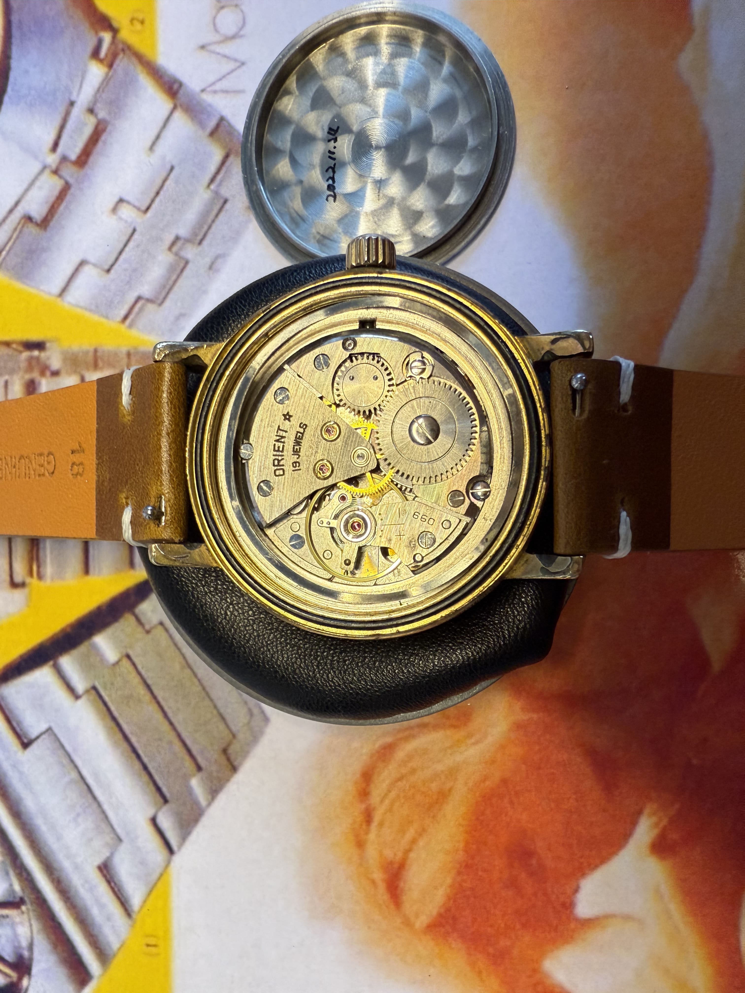 OLYMPIA ORIENT ウィークリー ダイバーズウォッチ Olympia Orient Weekly Special Swimmer 19 jewels