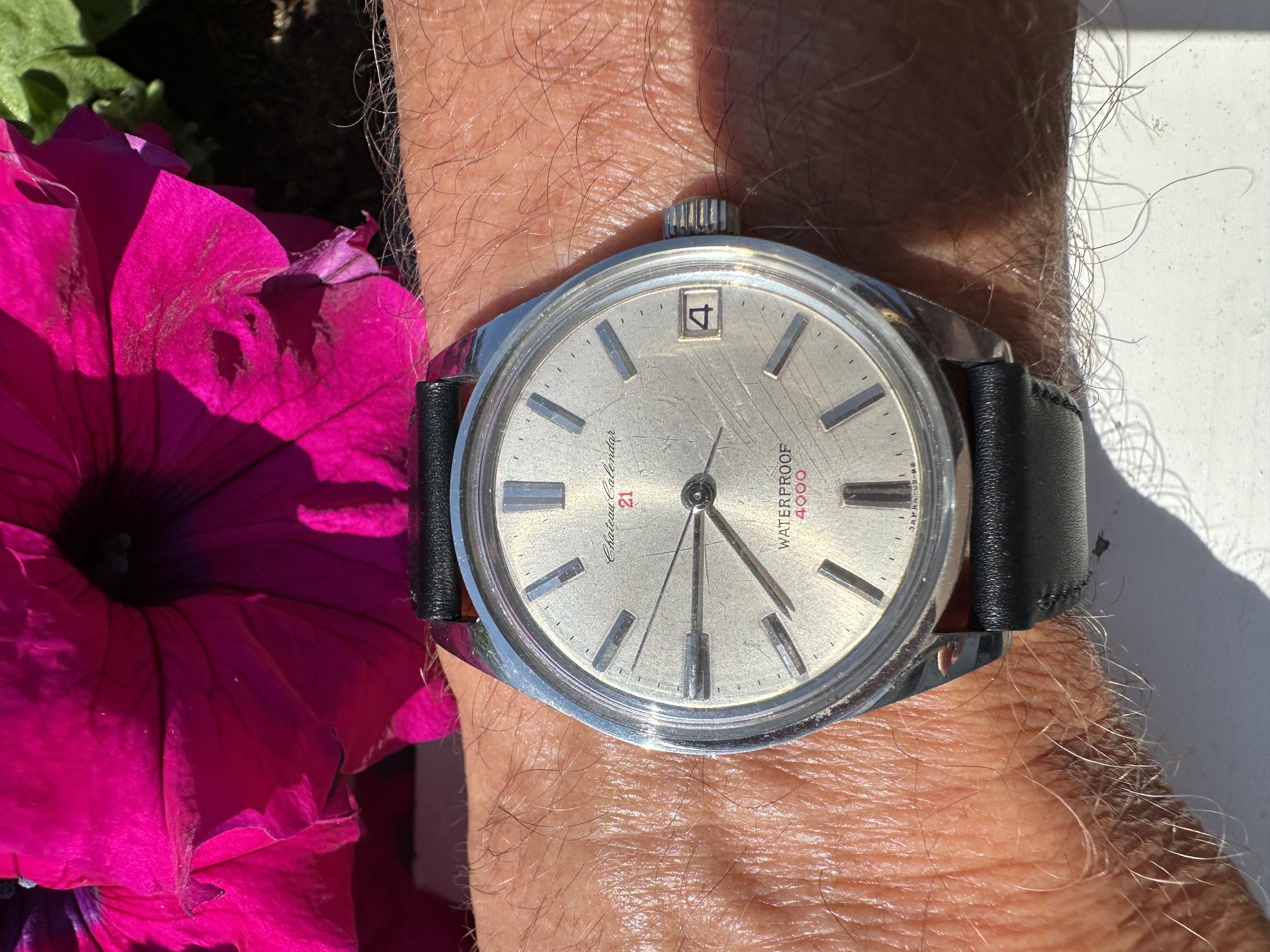 Takano Chateau Calendar waterproof 4000 very rare Japanese phantom  watchmaker - vintagewatchesdirect.com