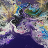 detail paint pour red