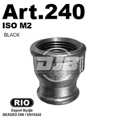 Art.240 Reducing Sockets Black. Group Malleable iron  DIN10242