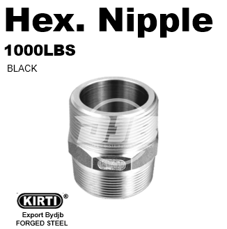 NIPPLE 1000LBS MF Black Group Forged Steel Fittings