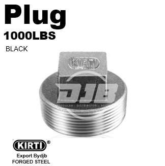 PLUG 1000LBS Black Group Forged Steel Fittings