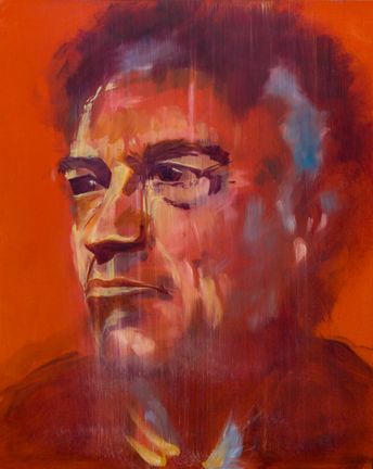 Gazing,    oil panel 2021