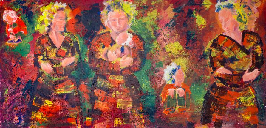 Accepting,   acrylic panel 2000