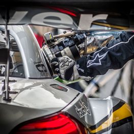 in the pitlane