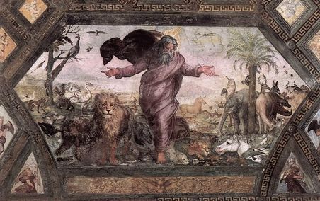 Schepping van de dieren (1519) -  Raffaello Sanzio