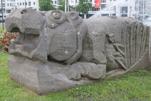 07-10 Rotterdam  Nijlpaard Hofpleinfontein