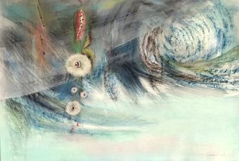 Blue sea-weeds