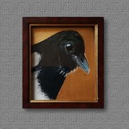 Naughty Magpie - 10,5x9,5cm (Verkocht)