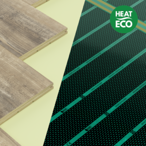 Installatie van verwarmingsfolie onder laminaatvloer Heat Eco
