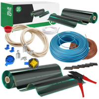 Complete set elektrische verwarmingsmat van Heat Eco – inclusief thermostaat en installatiemateriaal