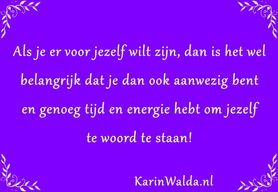 er voor jezelf willen zijn