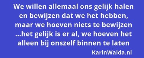 ons gelijk halen