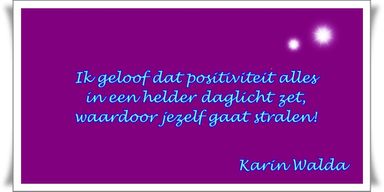 positiviteit laat je stralen