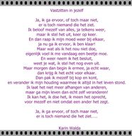 vastzitten in jezelf