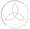 Triquetra - Keltisch symbool voor mind, body en soul in een cirkel, waarvan de helft een lijn is en de andere helft de tekst: lisettevanputten.nl bevat.