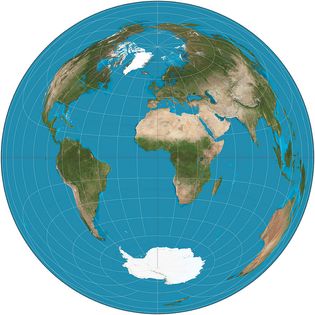 2. 1774. Azimuthal_Equal-area_Johann Heinrich Lambert