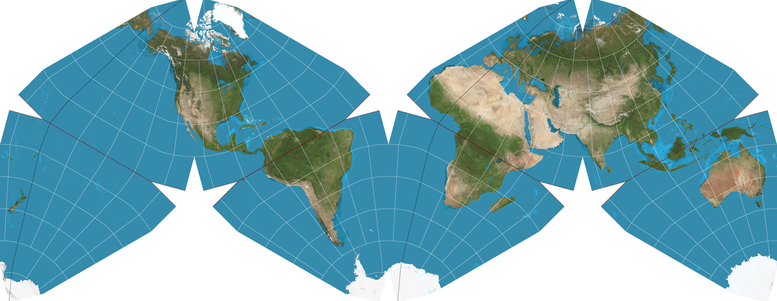 30. 1975. Cahill-Keyes projection_Polyhedral _Compromise_Gene Keyes