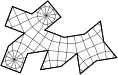 Fuller's Dymaxion™ projection on cuboctahedron