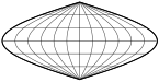 Sanson-Flamsteed, sinusoidal, Mercator equal-area