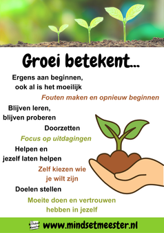 Poster groei betekent...