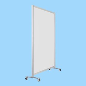 Wand HxB197x145 wit op wielen