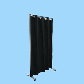 Pipe-and-drapewand HxB197x104 op wielen