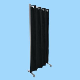 Pipe-and-drapewand HxB300x104 op wielen