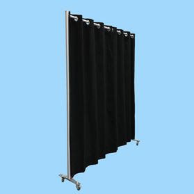 Pipe-and-drapewand HxB300x203 op wielen