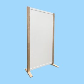 Expopillar blank wit HxB193x109cm op voeten