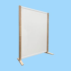 Expopillar blank wit HxB193x150cm op voeten